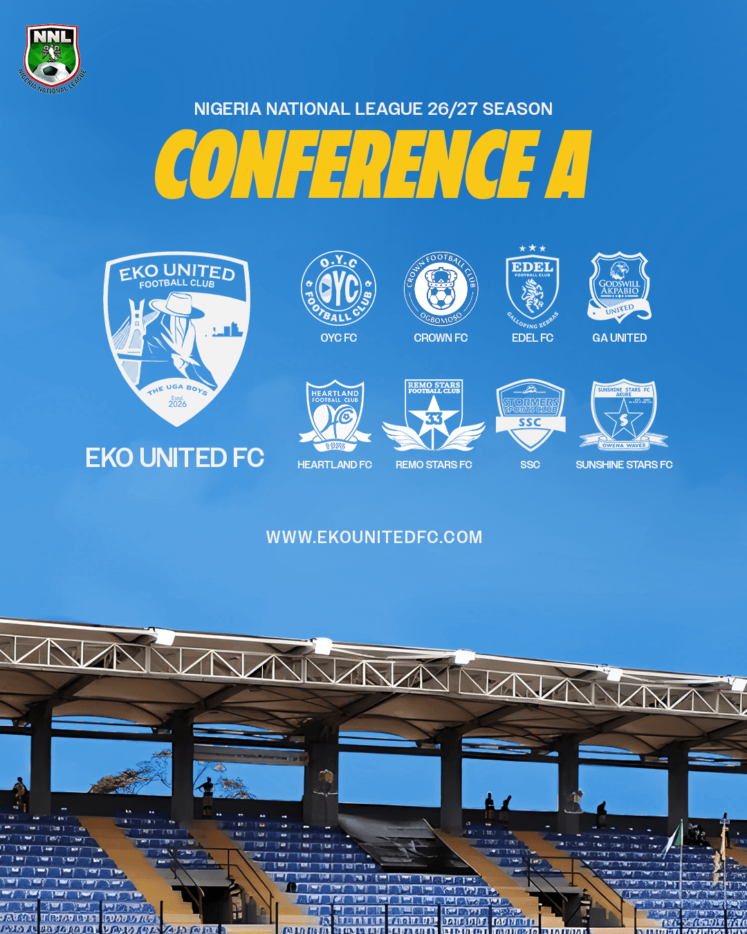 EKO UNITED DRAWN IN NNL SOUTHERN CONFERENCE A FOR INAUGURAL SEASON